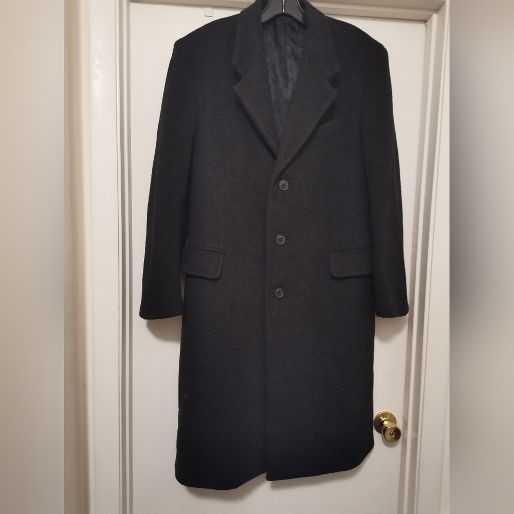 Wool & Cashmere Men's Long Coat by Executive Collective